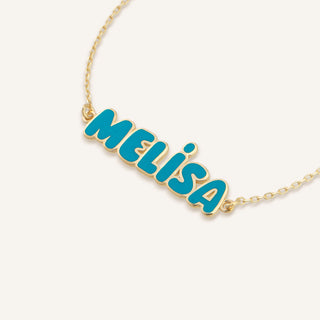 Mineli İsim Bileklik | 14 Ayar Altın