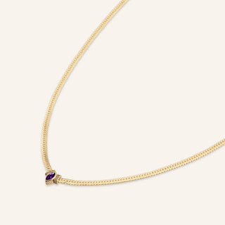 Amethyst Whisper Kolye | 14 Ayar Altın