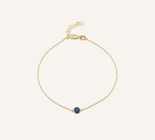 Aralık Doğum Taşı Bileklik | 14 Ayar Altın