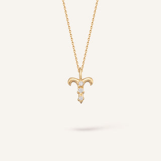 Aries - Koç Burcu Kolye | 14 Ayar Altın