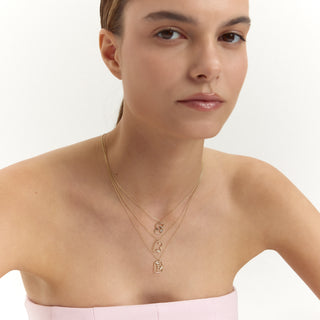 Balloon Letter Kolye | 14 Ayar Altın