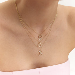 Balloon Letter Kolye | 14 Ayar Altın