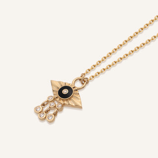 Black Mysterious Kolye | 14 Ayar Altın