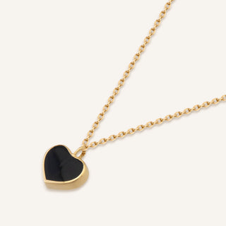 Black Rosella Kolye | 14 Ayar Altın