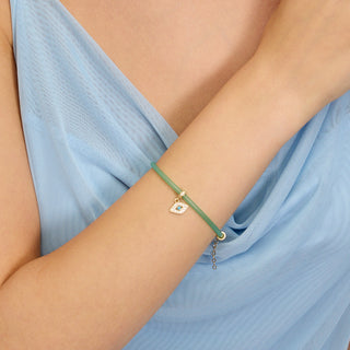 Blue Eye Klips Charm | 14 Ayar Altın