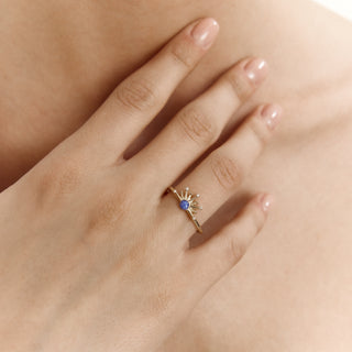 Blue Melody Yüzük | 14 Ayar Altın