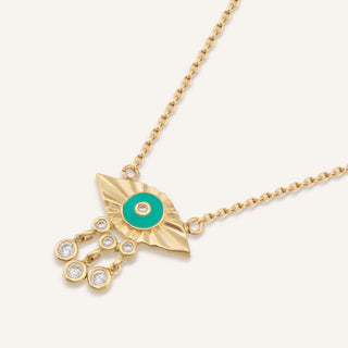 Blue Mysterious Kolye | 14 Ayar Altın