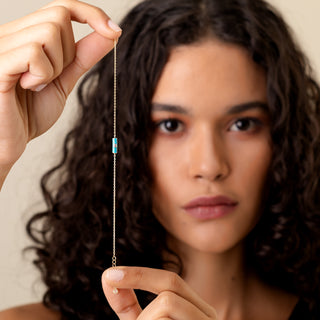 Blue Single Midnight Bileklik | 14 Ayar Altın