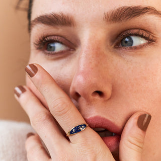 Blue Sky Yüzük | 14 Ayar Altın