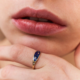 Blue Sky Yüzük | 14 Ayar Altın