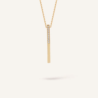 Bright Line Kolye | 14 Ayar Altın