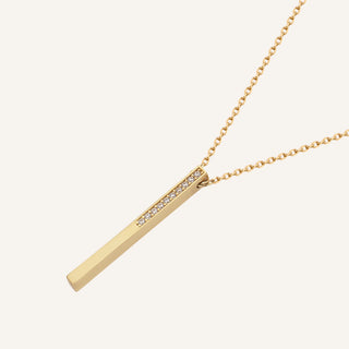 Bright Line Kolye | 14 Ayar Altın