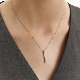 Bright Line Kolye | 14 Ayar Altın