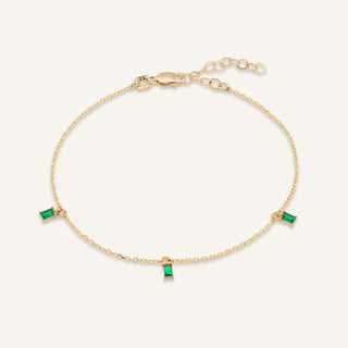 Green Calista Bileklik | 14 Ayar Altın