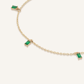 Green Calista Bileklik | 14 Ayar Altın