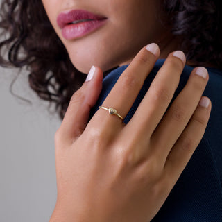 Cherished Heart Yüzük | 14 Ayar Altın