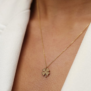 Clover Kolye | 14 Ayar Altın