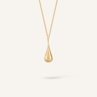 Aqua Drop Kolye | 14 Ayar Altın