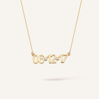 Date Kolye | 14 Ayar Altın