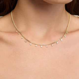 Drape Kolye | 14 Ayar Altın