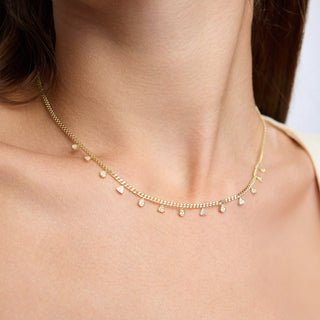 Drape Kolye | 14 Ayar Altın