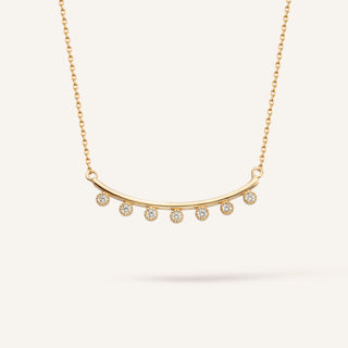 Elegant Stone Kolye | 14 Ayar Altın