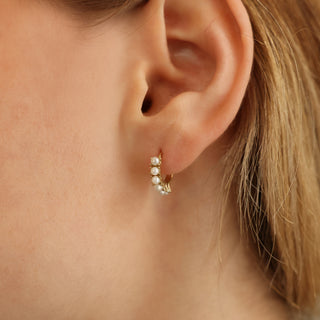 Eternal Pearl Küpe | 14 Ayar Altın