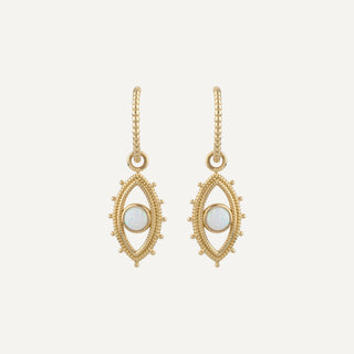 Eye Charm Küpe | 14 Ayar Altın