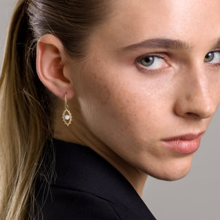 Eye Charm Küpe | 14 Ayar Altın