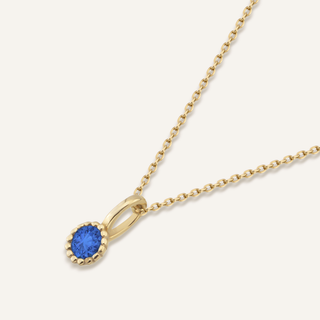 Eylül Doğum Taşı Kolye | 14 Ayar Altın