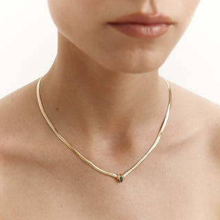 Forest Green Kolye | 14 Ayar Altın