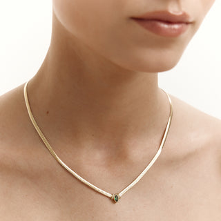 Forest Green Kolye | 14 Ayar Altın