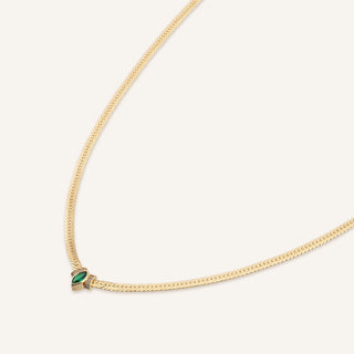 Forest Green Kolye | 14 Ayar Altın