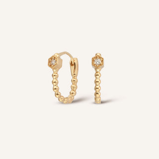 Frame Küpe | 14 Ayar Altın