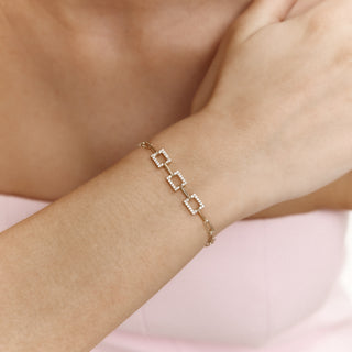 Glintwave Bileklik | 14 Ayar Altın