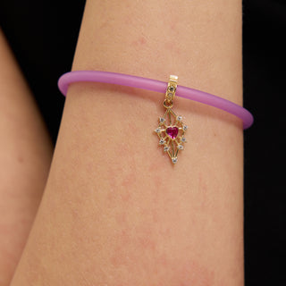 Glorious Heart Klips Charm | 14 Ayar Altın