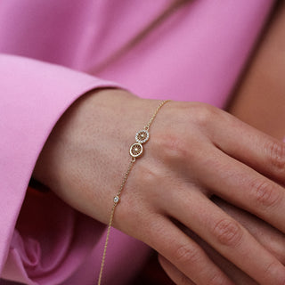 Glowing Tides Bileklik | 14 Ayar Altın