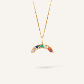 Gökkuşağı Kolye | 14 Ayar Altın