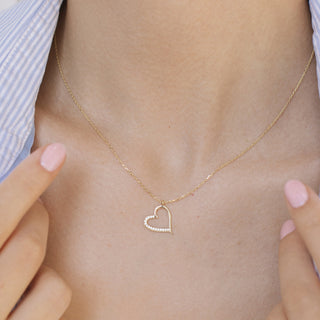 Gold Heart Kolye | 14 Ayar Altın