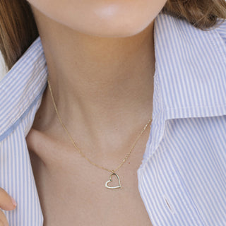 Gold Heart Kolye | 14 Ayar Altın