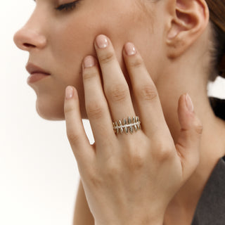 Gold Leaf Yüzük | 14 Ayar Altın