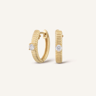 Gold Shadow Küpe | 14 Ayar Altın