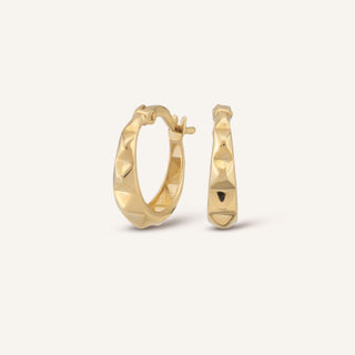 Gold Triangle Küpe | 14 Ayar Altın