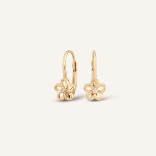 Golden Bloom Küpe | 14 Ayar Altın