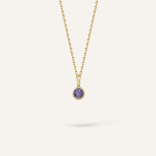 Haziran Doğum Taşı Kolye | 14 Ayar Altın