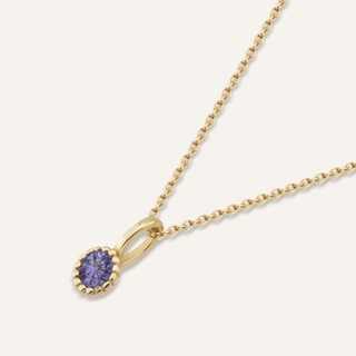 Haziran Doğum Taşı Kolye | 14 Ayar Altın