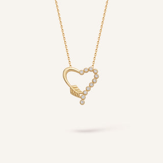 Heart Leaf Kolye | 14 Ayar Altın