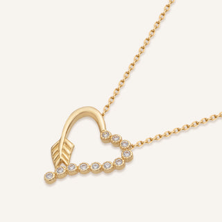 Heart Leaf Kolye | 14 Ayar Altın