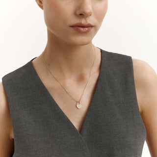 Heart Lock Kolye | 14 Ayar Altın