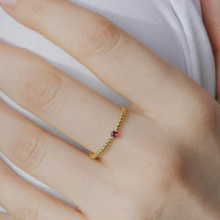 Kasım Doğum Taşı Yüzük | 14 Ayar Altın